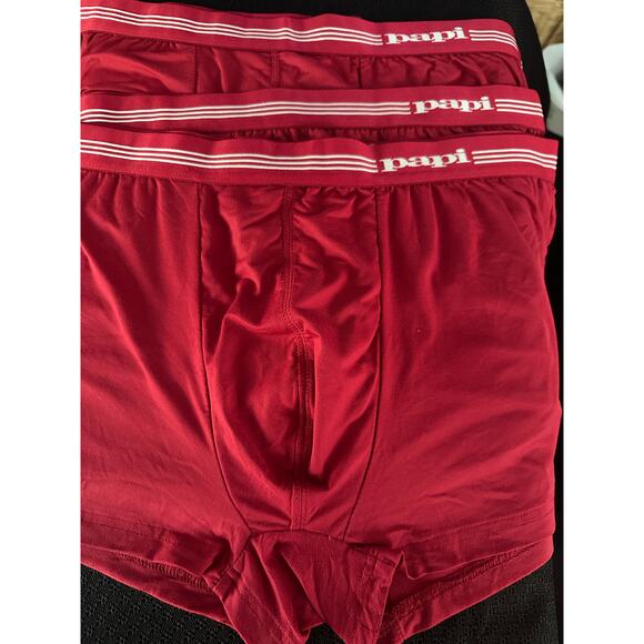 MEN'S PAPI BRAZILIAN TRUNK BOXER BRIEF RED SIZE XL 40-42 NWOT - Picture 2 of 3